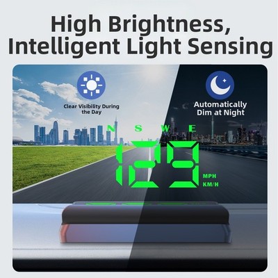 Digitales Head Up Display GPS HUD Tacho mit 10Hz Bildwiederholfrequenz für Auto