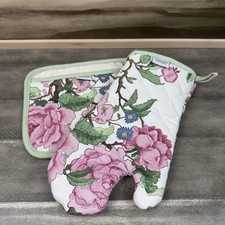 Williams Sonoma Canton Rose Oven Mitt & Potho...