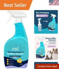 Professional Enzyme Urine Cleaner for Carpets  Laundry - 32oz Lavender Scent