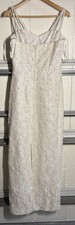Lacy Bead Style Ivory 8129 Wedding Dress David’s Bridal St. Tropez Sz 10