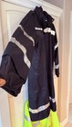 XL Black Industrial Protective Jacket with Reflective Silver Stripes — photo 2