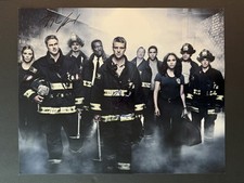 Chicago Fire cast signed photo 16”x20” Taylor Kinney Jesse Spencer B