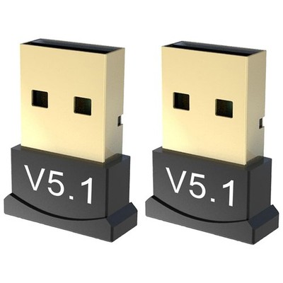 2 Pack Bluetooth 5.1 EDR USB Adapter for PC Receiver - 2Pack-BT5.1 