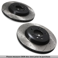 FRONT DRILLED VENTED 325MM BRAKE DISCS FOR BMW Z4 2.5SI 3.0SI ROADSTER COUPE 05+