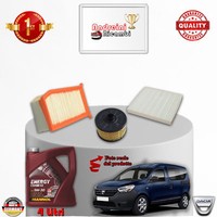 Inspektionskit Filter + ÖL Xdacia Dokker 1.2 Tce 85KW 115CV Von 2012->