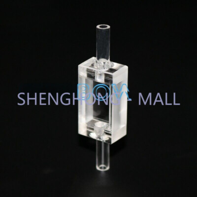 1 PCS optical range two-way quartz flow-through cuvette flow cell 10mm