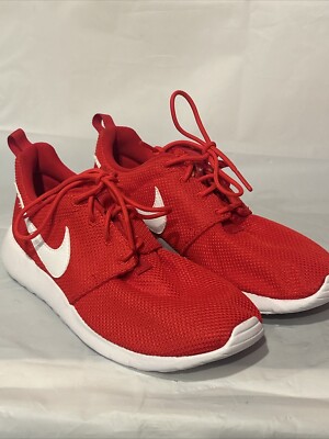 Nike Roshe Red Kids Nike Roshe One Red White Athletic Running Mesh