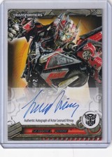 TRANSFORMERS SDCC LEONARD NIMOY AS SENTINEL PRIME AUTOGRAPH CARD 14/45