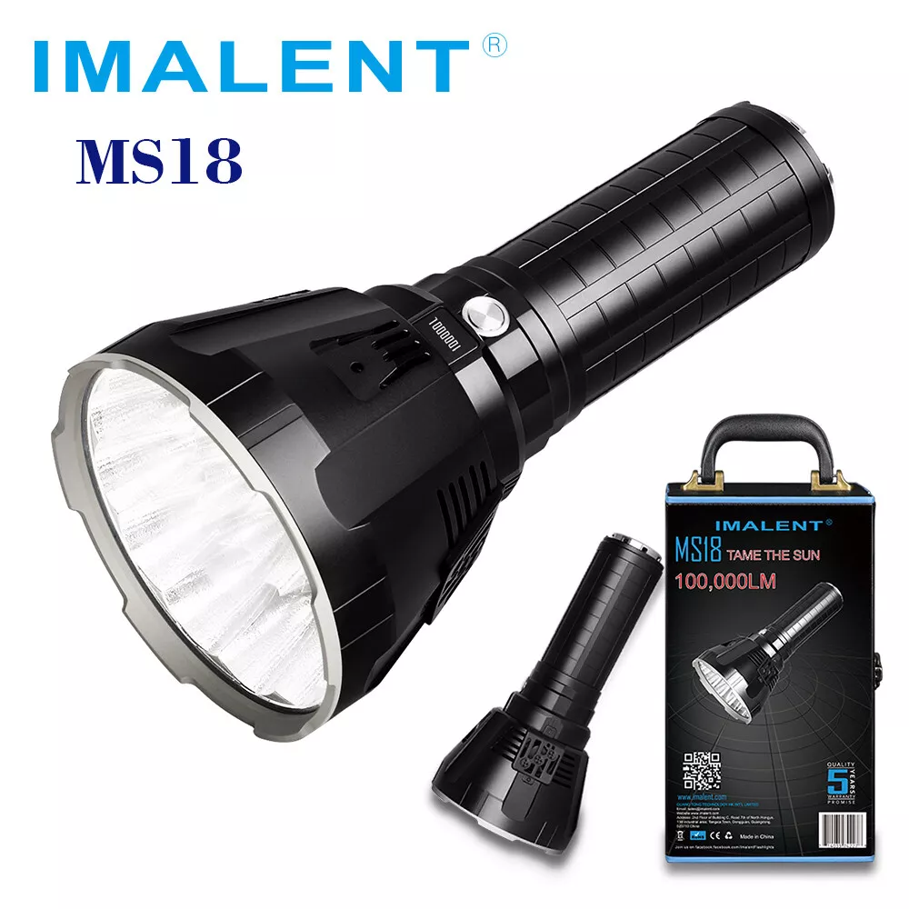 IMALENT MS18 100000 Lumens Super Bright Flashlight Rechargeable