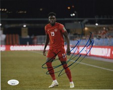Team Canada Alphonso Davies Autographed Signed 8x10 Photo JSA COA #4