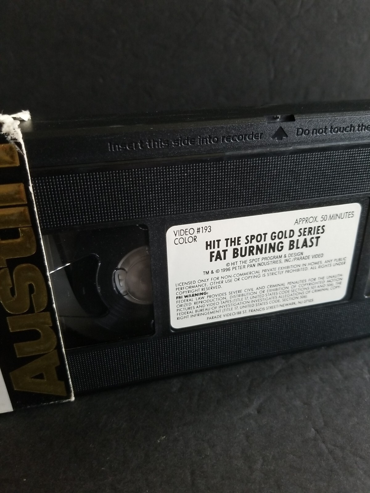 Denise Austin Hit The Spot Fat Burning Blast VHS Used Movie VCR Video