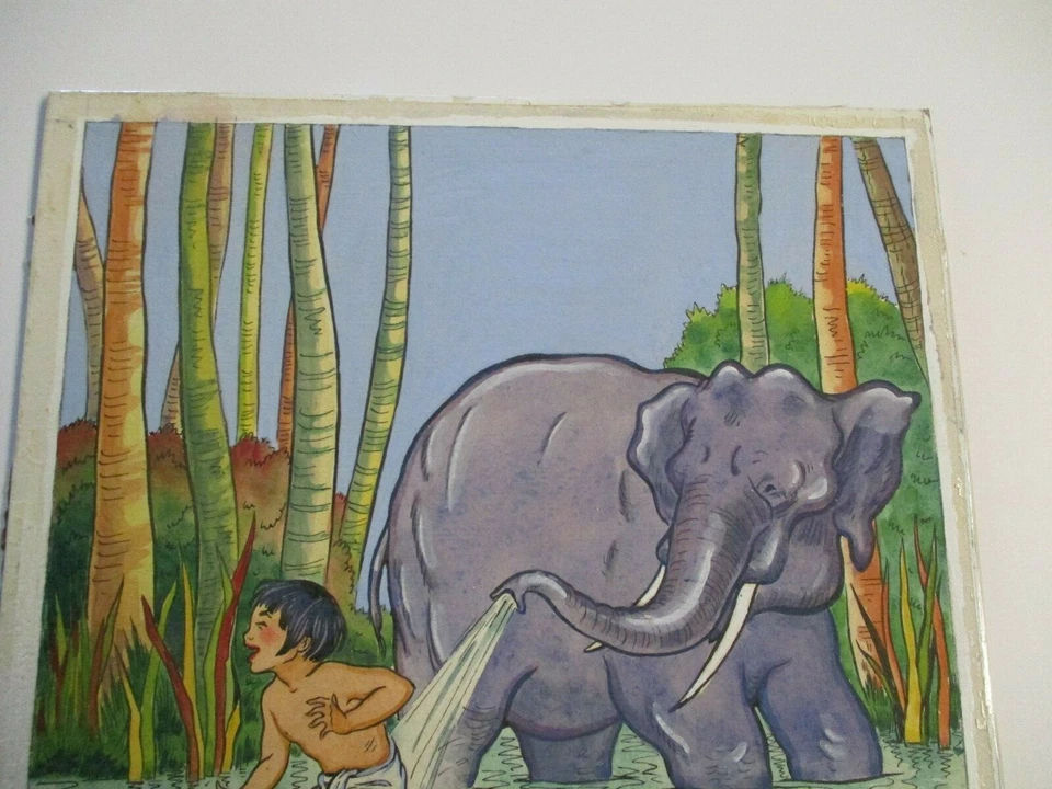 PINTURA ORIGINAL NINO MACNIGHT LIBRO ANTIGUO ILUSTRACIÓN ARTISTA LISTADO DE COLECCIÓN Foto 3 de 4