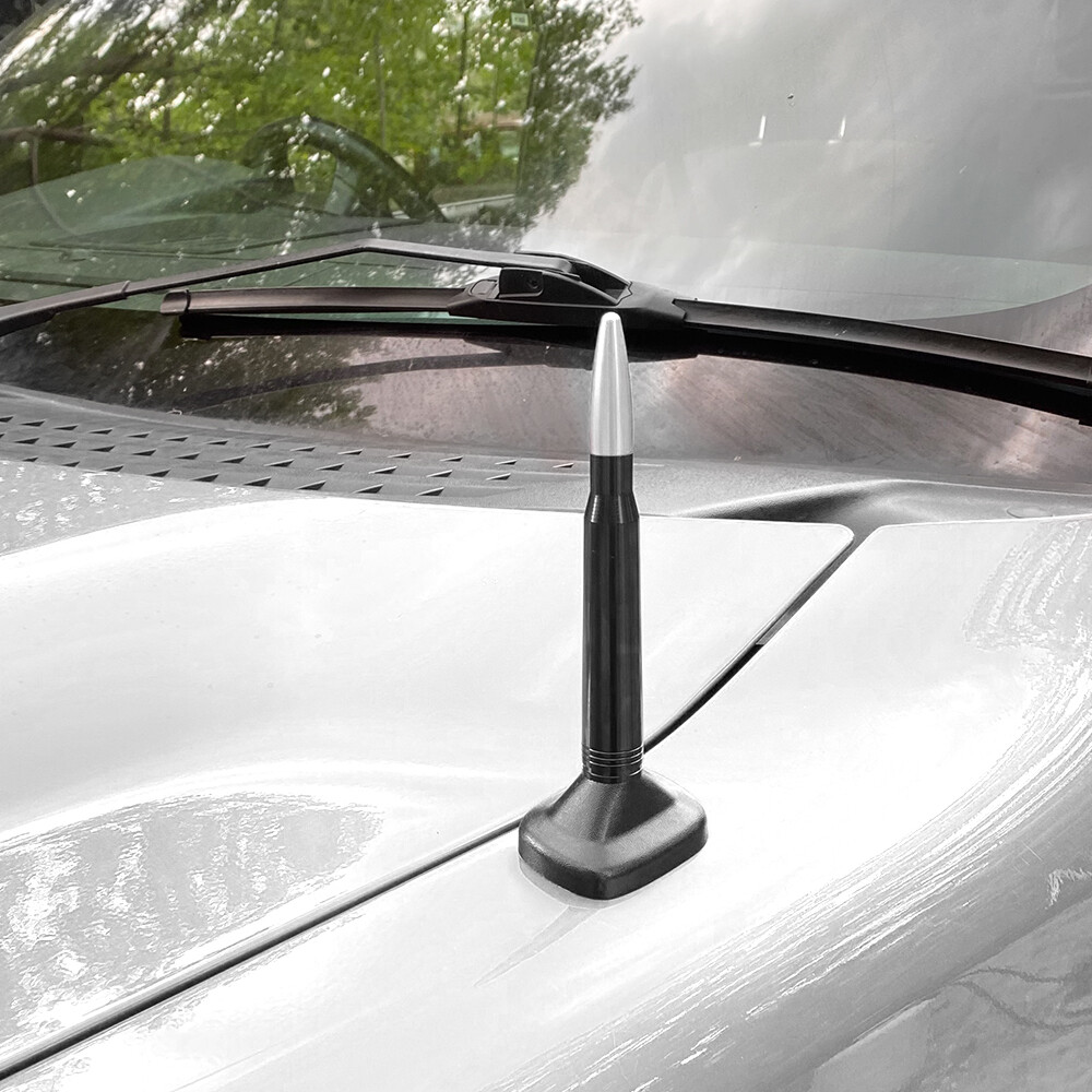 5.5 Inch Silver CNC Bullet Antenna For Dodge Ram 1500/2500/3500 - AM/FM 6 thumbnail image