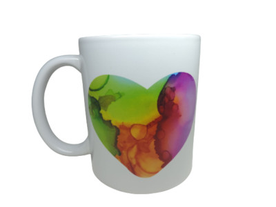 Subli Kaffee Becher Tasse''Herz'' Spülmaschinenfest Geschenk Kaffetasse Handmade