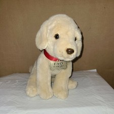 FAO SCHWARZ 10  Tall Golden Retriever Puppy Dog Toy Plush Stuffed Animal