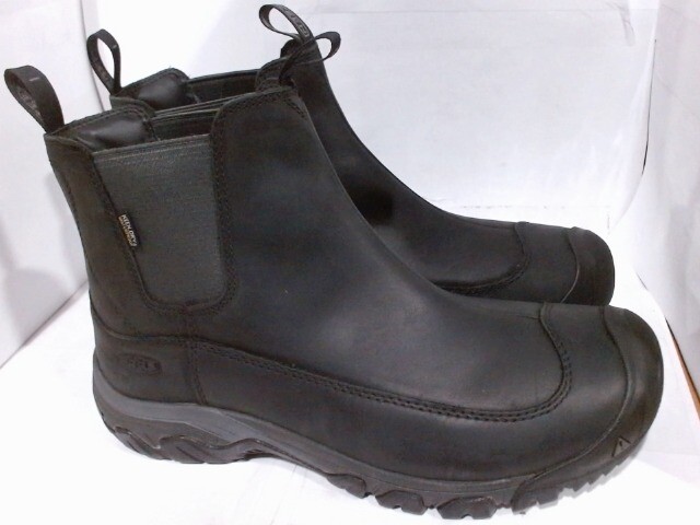 Usat Nuovo_KEEN Uomo Ancoraggio 3 Impermeabile Pull On Isolante_Nero Corvo_TG.11 5