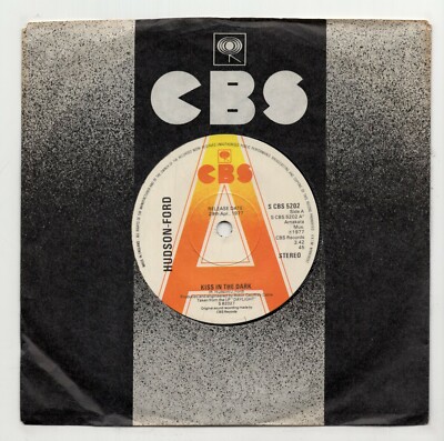 (H775) Hudson-Ford, Kiss In The Dark - 1977 promo - 7'' vinyl