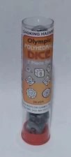 Koplow Games Olympic 7 Die Tube Silver 12235 *NEW*