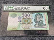 2007 Hungary National Bank 200 Forint PMG Certified