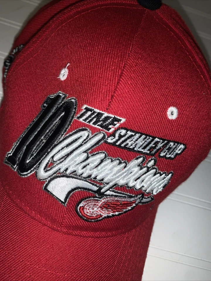 10 veces Stanley Cup Champions Stanley Cup Red Wings Sombrero Zephyr Foto 2 de 4