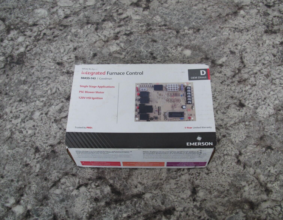 New Goodman WhiteRodgers 50A55743 Furnace Control Circuit Board Free