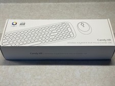 Candy XR Wireless Keyboard Mouse Combo Purple 2.4G for Laptop Desktop PC