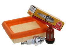 Kit manutenzione con candela NGK per decespugliatori Stihl FS400 FS450 FS380