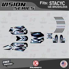 Graphics Kit for STACYC 12E Brushless Electric Bike (All Years) Vizion - Purple
