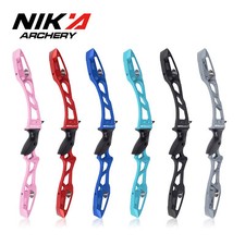 23in Archery Recurve Bow Riser ILF Aluminum Alloy Takedown Right Handle Shooting