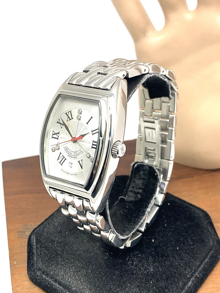 Reloj Hombre Montres Allison Automático Suizo Diamante Esfera Plateada Edición Limitada Foto 2 de 4