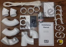 Vacuflo Central Vacuum 1-Valve rough-in kit - includes UNIVERSAL inlet valve!