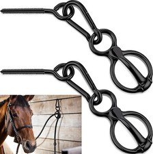 2 Sets Horse Tie Ring, Horse Tack and Supplies Horse Training Equipment Safe