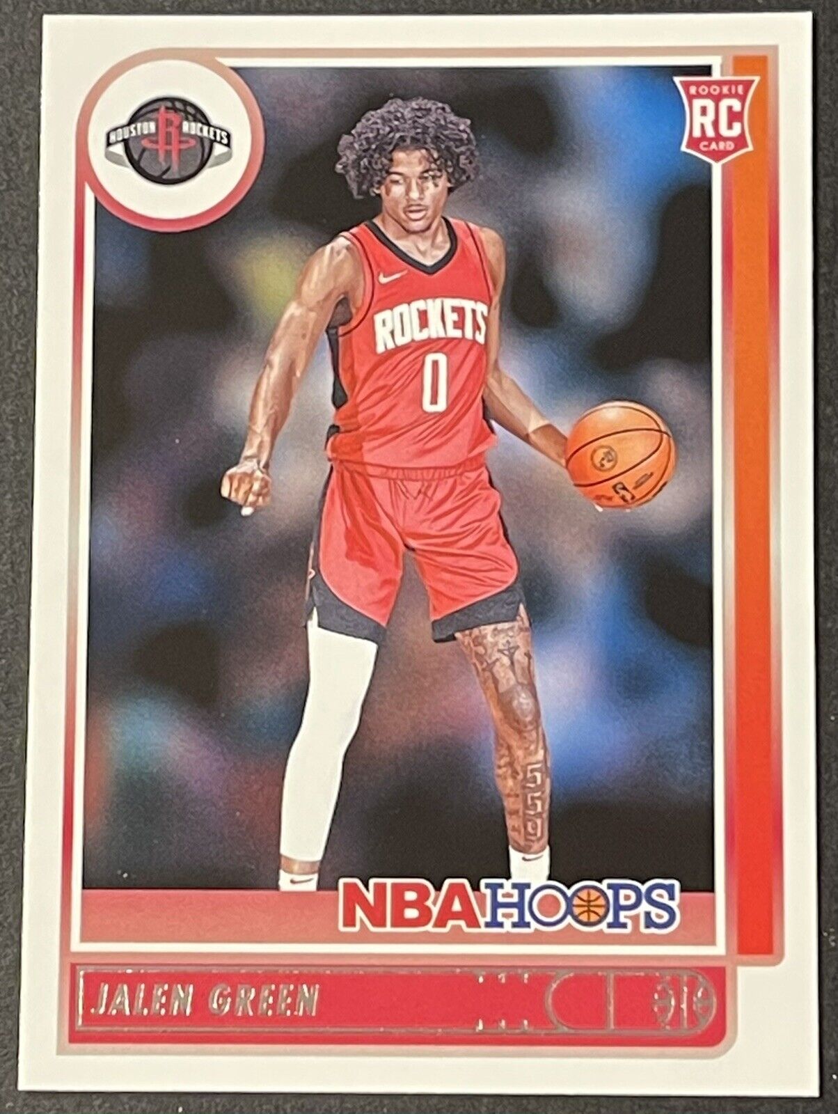 2021-22 Panini NBA Hoops JALEN GREEN Rookie #218 Houston Rockets RC Rookie  Card