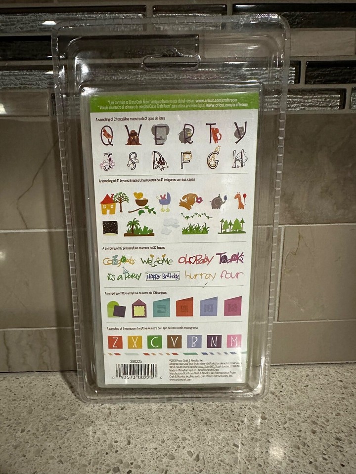 New ZooBalloo Cricut Cartridge ZooBalloo New Sealed, Never Opened eBay
