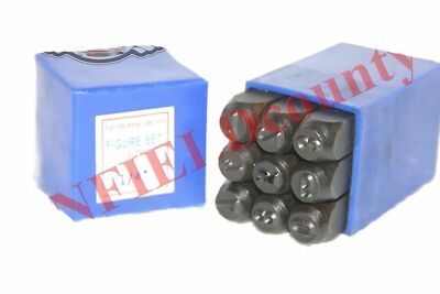 0 to 9 Number Stamping Metal Steel Punch Stamp Figure Set Tool Kit 10 Pc. ECs