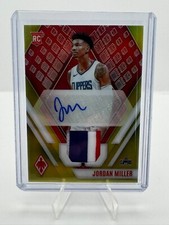 Jordan Miller 2023-24 Panini Phoenix Yellow Rookie Jersey Auto 10/35 4 Color