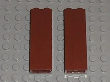 2 x LEGO RedBrown brick wall ref 2454 / set 21310 70010 7594 70810 41122 2520 ...