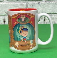 Disney Parks Wonderground Cute Pinocchio Ceramic Coffee Mug 16 oz Hot Coco Cup