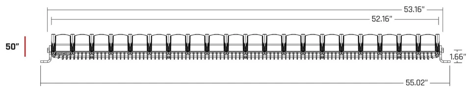 Rigid Adapt 50" LED Light Bar Active View w/ 8 Selectable Beam Patterns 250413 Foto 2 de 3