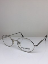 New Vintage Giorgio Armani 241 Eyeglasses GA 241 C. 707 Shiny Silver 49mm Italy