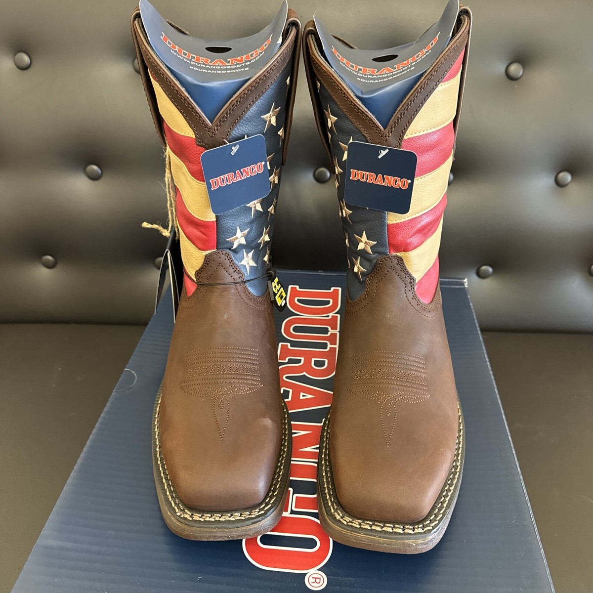 Steel Toe Boots Durango Women's American Flag Boots Durango