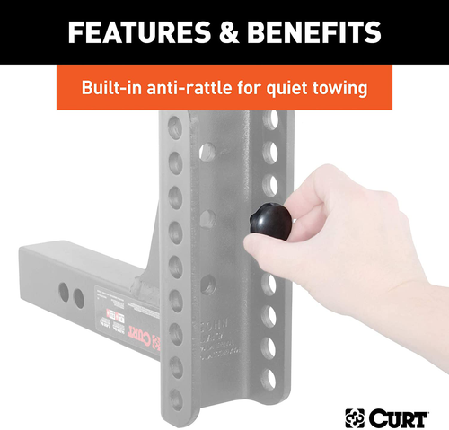 Adjustable Trailer Hitch Ball Mount 2in Receiver 6in Drop 2 and 2 5/16in Balls - Picture 6 of 10
