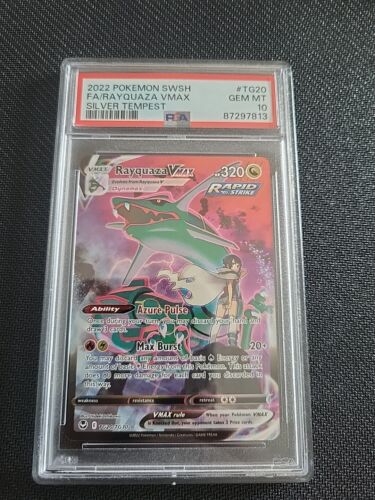 Rayquaza VMAX Full Art TG20/TG30 2022 Pokemon Silver Tempest PSA 10 Gem Mint - Picture 1 of 4