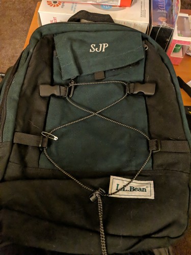 LL Bean Backpack Book Bag Day Hike 