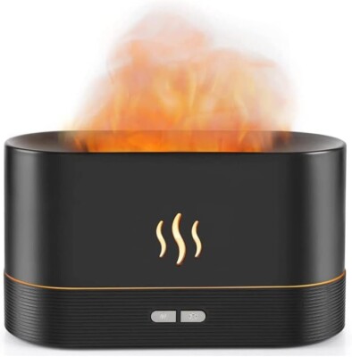 2 Mode Brightness Aroma Diffuser with Fire Flame Effect