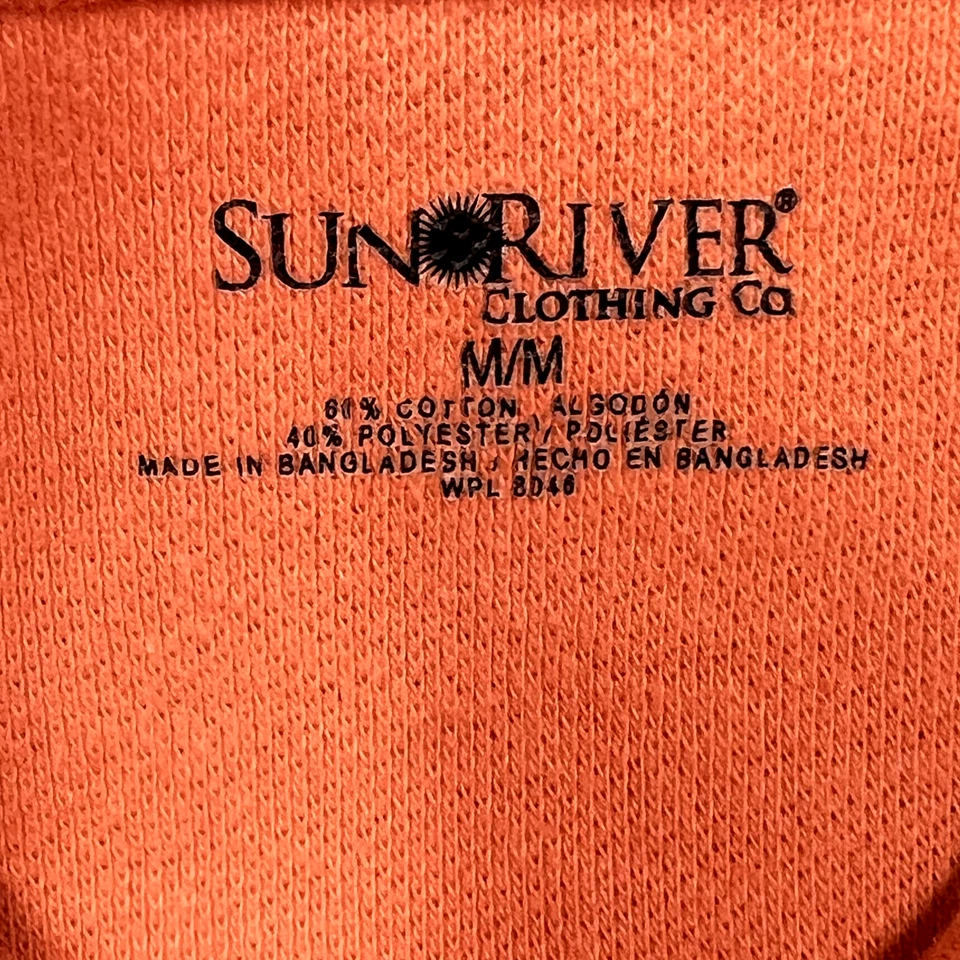 Camisa Polo Sun River Para Hombres Mediana Naranja Pullover Manga Corta Golf Informal Foto 2 de 4