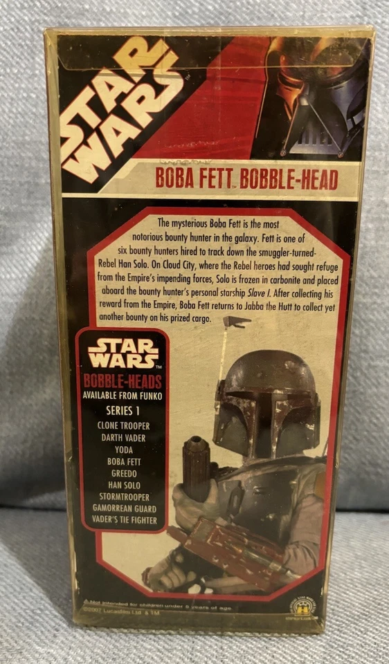NUEVO Boba Fett Wacky Wobbler Funko Star Wars Bobble Head 2007 Foto 4 de 4