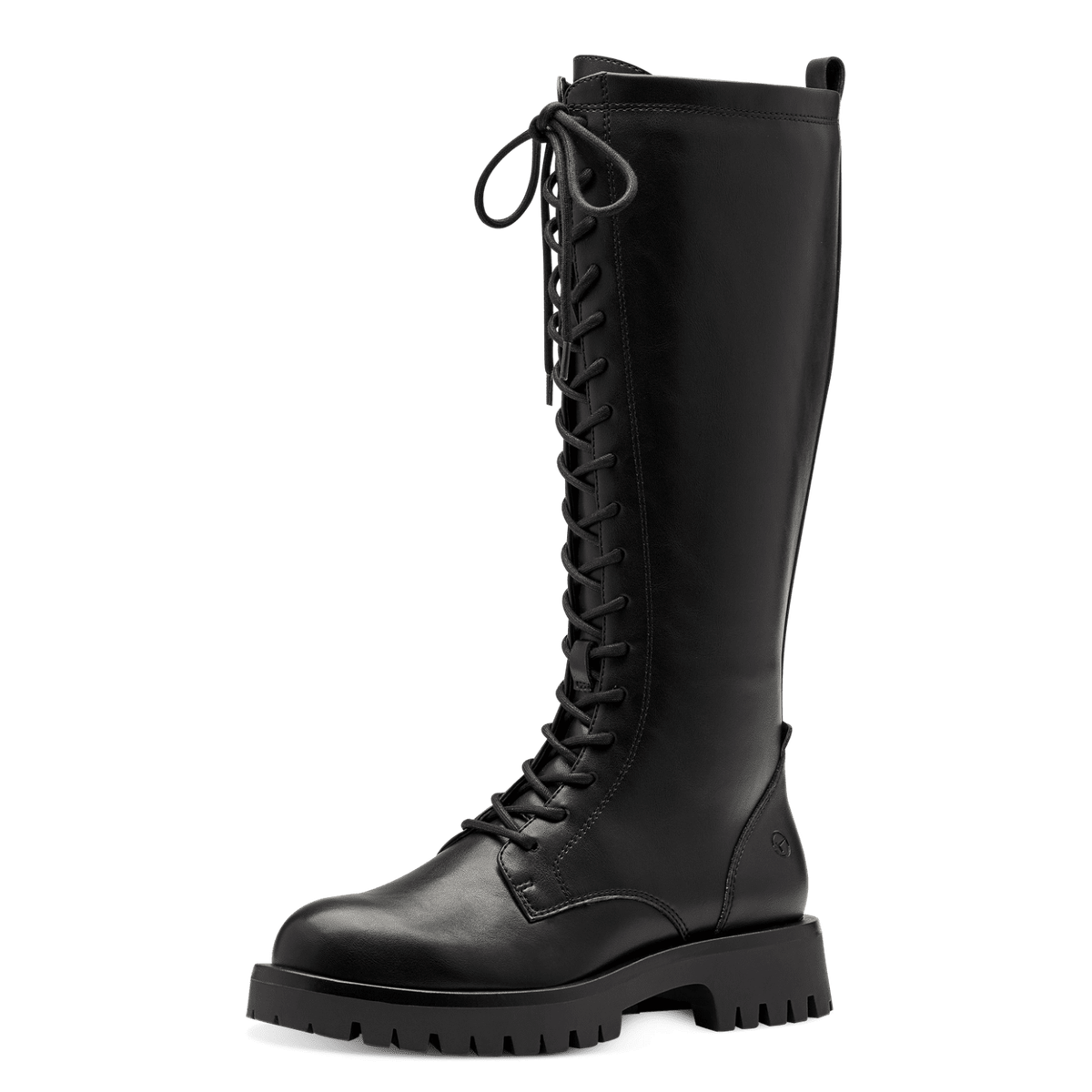 TAMARIS WOMENS 25609-41 BLACK Biker Style Long Boot