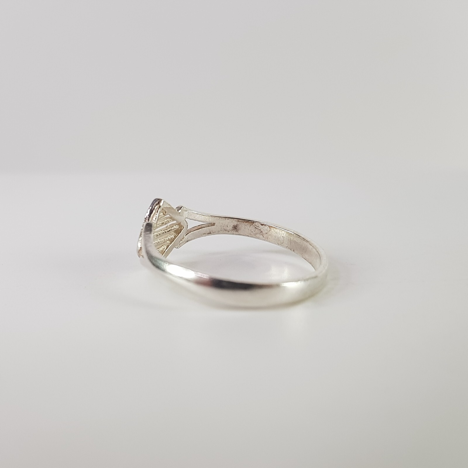 Avant Garde Diamond Shape Ring Solid Sterling Sil… - image 7