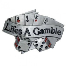 Fibbia Poker, Royal Flush , Lifes A Giocatore D'Azzardo, Dadi, Fibbia Cintura